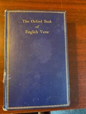 The Oxford Book of English Verse 1250-1900 Clarendon Press 1912 Hardcover picture