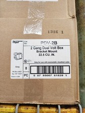 Pass & Seymour Legrand 2 Gang Dual Volt Box PDV-2B 8 Pack Case picture