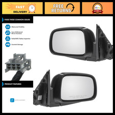 Electric Side Mirror Assembly Set - 2 Piece Driver & Passenger, Adjustable, OEM picture