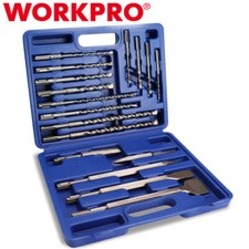 WORKPRO 17PC SDS-Plus Rotary Hammer Drill Bits and Chisel Set for Concrete Stone picture
