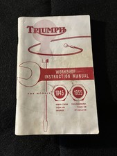 Triumph Workshop Manual  1946-1955 Models picture