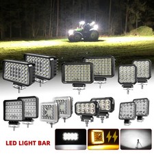 2PCS LED Work Light Pod Truck Offroad Tractor Excavator Flood Lamp 12 24V Square picture