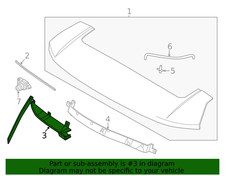 OEM ® Cover Spoiler LEFT Side Trim For 2024-2026 Hyundai Santa Fe 872M1P6010EBR picture