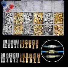2.8/4.8/6.3mm M&F Spade Terminals Electrical Wire Crimp Connectors Kit 315/900x picture