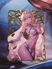 Goddess Story Metal Card - Violet #XXX/100 Serialized Anime Waifu Exotic picture