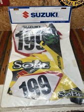 RARE Suzuki Graphics Decal Kit For DRZ 125 Travis Pastrana Motocross Dirt Bike picture