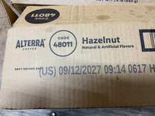 100 x .23oz Alterra Flavia Hazelnut Coffee Rails 48011 BB 9/12/2027 Light Roast picture