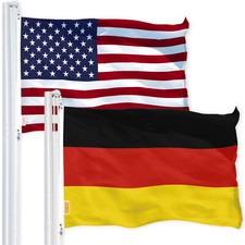 G128 Combo Pack: American USA Flag 3x5 Ft & Germany German Flag 3x5 Ft picture