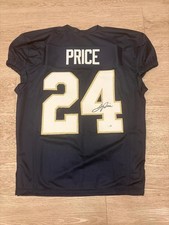 Jadarian Price Signed Notre Dame #24 Navy Jersey Beckett BAS Seahawks picture