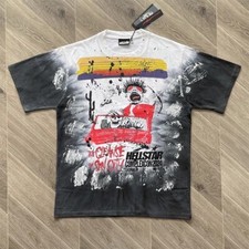 Mens HELL STUDIOS STAR Gradient Rock Tie Rock Style Short Sleeve T-shirt picture