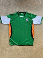 Vintage Zambia National Football Team Soccer Green Jersey XXXL R3 picture