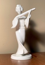 vtg blancde chine geisha tea ceremony figurine noritake nippon toki kaisha japan picture