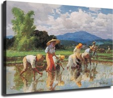 The Work of Filipino Fernando Amorsolo Poster Wall Art for Living Room picture