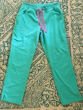FIGS Women's Scrub Pants Kade Size Medium,  Surgical Green Color picture