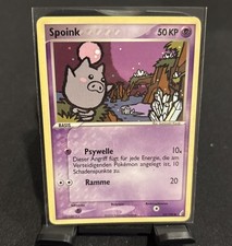 [German] Ultra Rare Pokemon Spoink Crystal Guardians 62/100 MP Condition picture