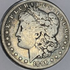 1896-O Silver Morgan Dollar - Scarce  Better Date picture