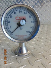 CSE PHARMA FLOW PRESSURE GAUGE 0-100 PSI 2-5993 A3 74-02 *FREE SHIPPING* picture