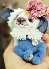 OAAK  Teddy Bunny Rabbit Lawrence Artist~Soft Sculpture Animal Decor picture