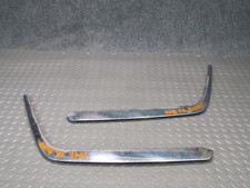 92-95 MERCEDES W124 300D FRONT BUMPER LEFT & RIGHT CHROME MOLDING TRIM SET OEM picture