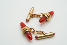 Vintage Ornate Gold Tone Chain Link Cufflinks by Krementz JB52 picture