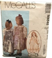 #M4648 McCalls  girls dress, pinafore sewing pattern  2-5 picture