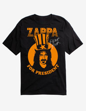 Vtg Frank Zappa For President Heavy Cotton Black Unisex S-5XL Shirt AG89 picture