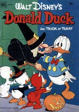 Donald Duck (Walt Disney's) #26 FAIR; Dell | low grade - November 1952 Trick or picture