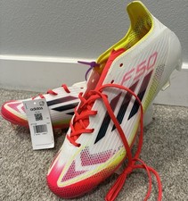 Adidas F50 Elite FG Solar Yellow White Pure Victory Pack Soccer Cleat Mens Sz 8 picture