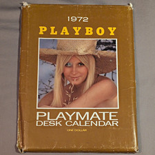1972  Play Boy January Calender Framed 