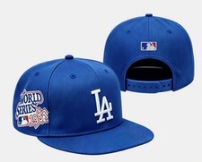 Los Angeles Dodgers 1981 World Series Embroidered Snapback Hat Blue Flat Bill picture