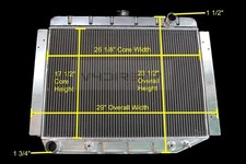 KKS Aluminum Radiator For 68-74 Dodge Charger Plymouth Mopar V8 BIG BLOCK 26