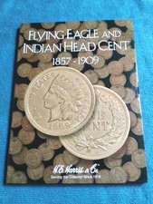  Indian Penny Set (35 Coins) With Better Dates New Harris Folder 1857 - 1909 picture