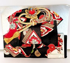 RARE Vintage Mid-Century Japanese Little Girl's Formal Brocade Obi ($29.99) picture