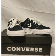 Converse Day One Classic Ox Black/White/White Sz Boys 4 picture