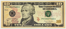 NEW Uncirculated $10 Ten Dollar Bill  Series 2017A  ONE NOTE picture