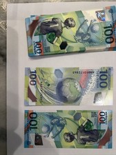 2018 BANKNOTE Russian Federation 100 ROUBLES  FIFA WORLD CUP Russia picture
