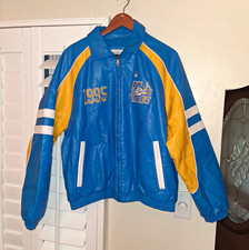 Blue 84 UCLA Bruins 1995 NCAA National Champions Jacket Blue Yellow White L picture