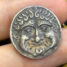 Ancient Greek Solid Silver Neapolis, Macedon Coin picture