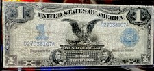 1899US $1 Silver Certificate Note “Black Eagle”Serial D27038107A Nice starter picture