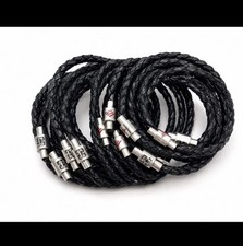 FIFA Bracelet Size Small To Medium Black Leather Brand New picture