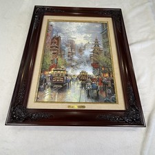 Thomas Kinkade San Francisco California Street 1997 Edition 11 Canvas Framed COA picture