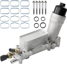 926-959 Upgrade Aluminum Engine Oil Cooler Oil Filter Housing for 2011-2016 Jeep picture