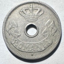 1906-J Romania 5 Bani, VF picture