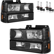 1992-1998 Chevy C10 C/K 1500 2500 3500 Silverado Tahoe Headlights Left Right picture