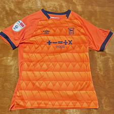 Umbro Ipswich Town Foundation Orange/Blue Soccer Jersey Team Club Shirt - Med picture