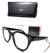 NEW CELINE PARIS BOLD 3 DOTS CL50109I 001 SHINY BLACK AUTHENTIC EYEGLASSES 53-21 picture