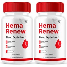 (2 Pack) Hema Renew Blood Support Capsules, HemaRenew Supplement (120 Capsules) picture