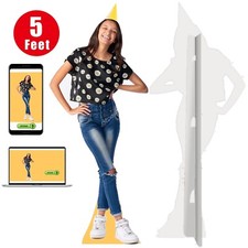 5feet-Custom Photo Cardboard Cutout ,great for Wedding ,Birthday Party ,Holiday picture