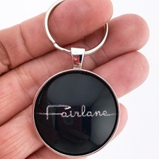 Vintage FORD FAIRLANE Chrome Fender Emblem Badge Logo 1.2