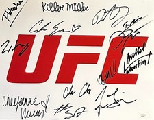 Multi UFC signed 11x14 photo JSA Poirier Holloway Shevchenko Moreno Covington picture